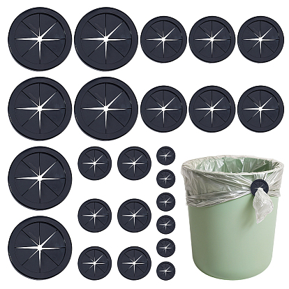 24шт. 4 варианты ПВХ пластиковых уплотнительных колец, защитное кольцо для уплотнения кабеля