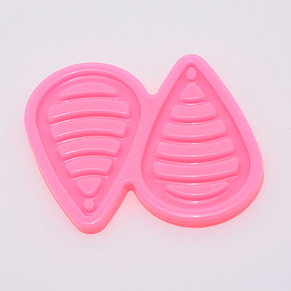 Moules en silicone pendentif bricolage, moules de coulée de résine, outil de fabrication de bijoux pour la résine uv, fabrication de bijoux en résine époxy, larme