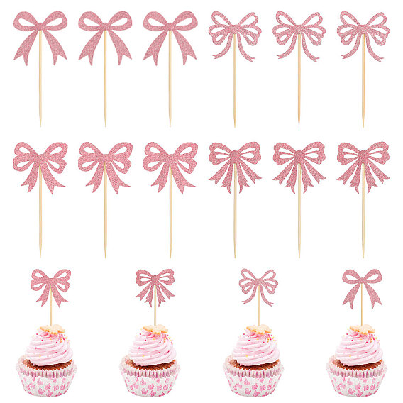 60 шт. бумажные банты для украшения торта, торт вставки карты