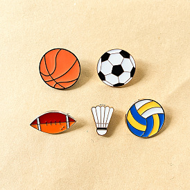 Сплавные эмалевые броши