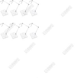 16 Sets aus Kunststoff-Modellstützen, Modell Display Basis, Actionfiguren-Displays