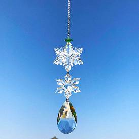Christmas Snowflake Crystal Lamp Pendant Christmas Tree Pendant Decoration Christmas Gift