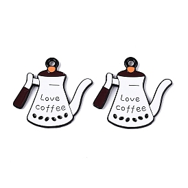 Подвески из эмалевого сплава с краской для выпечки, кофейник с подвесками в виде слов «любовь»