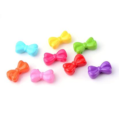 Opaque Acrylic Beads, Bowknot