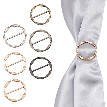 6 шт 6 стиль пряжки из цинкового сплава, для ремня кожаный ремень сумка для ремня, плоско-круглые