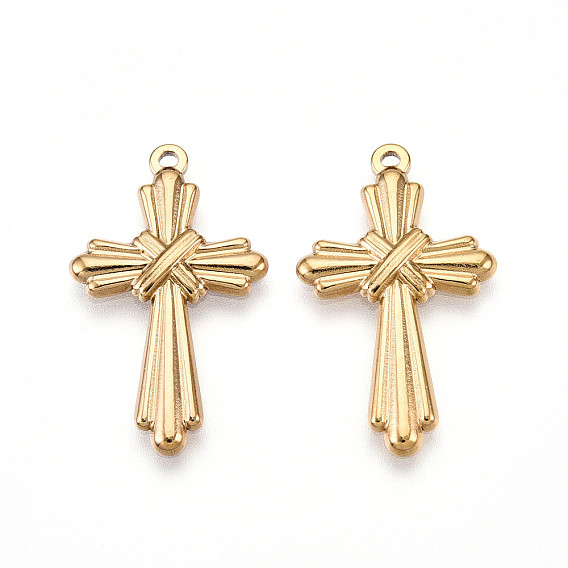 304 подвески из нержавеющей стали, ионное покрытие (ip), крест прелести