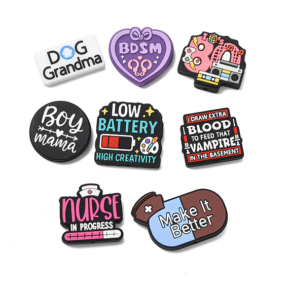 Силиконовые бусины, слово, фокусные бусы