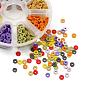 1120Pcs 8 Colors Handmade Polymer Clay Beads, Disc Heishi Beads
