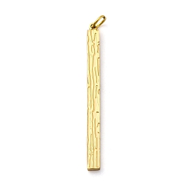 304 подвески из нержавеющей стали, с целью перехода в кольце, прямоугольник амулеты, ионное покрытие (ip)