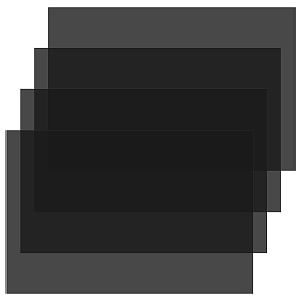 4шт. сменная поляризационная пленка для ЖК-дисплея ПЭТ, прямоугольные