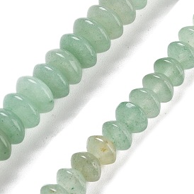 Естественный зеленый авантюрин бисер нитей, блюдце бусины