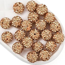 Круглый полимерной глины чешский стекло горный хрусталь бисер, pave disco бусины