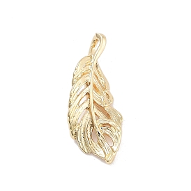 Brass Pendants, Leaf Charms