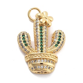 Стойка металлическая латунная микропрофилированная кубическая циркония подвески, долговечный, без свинца и без кадмия, кактус прелести