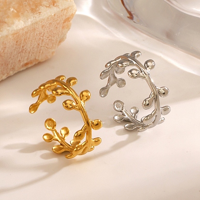 Открытые манжеты из нержавеющей стали для женщин, лист