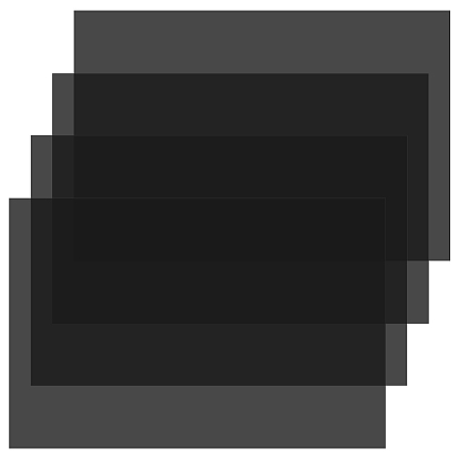 4шт. сменная поляризационная пленка для ЖК-дисплея ПЭТ, прямоугольные