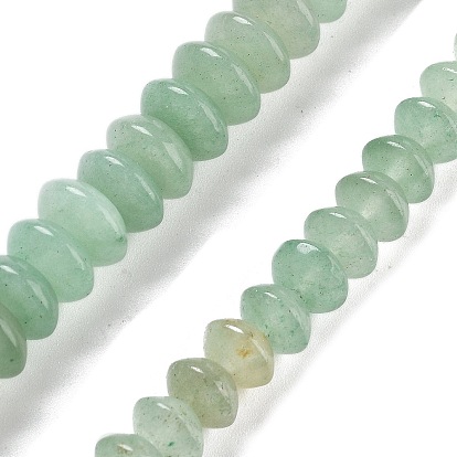 Естественный зеленый авантюрин бисер нитей, блюдце бусины