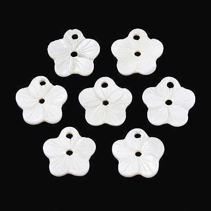 Пуговицы из натуральных пресноводных раковин, цветок