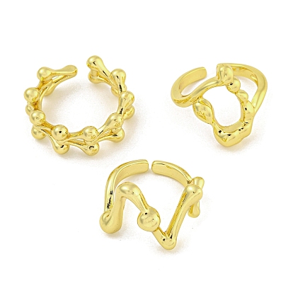 Brass Cuff Rings for Women, Cadmium Free & Lead Free