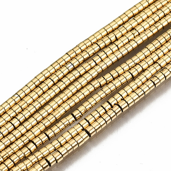 Electroplate Non-magnetic Synthetic Hematite Beads Strands, Column