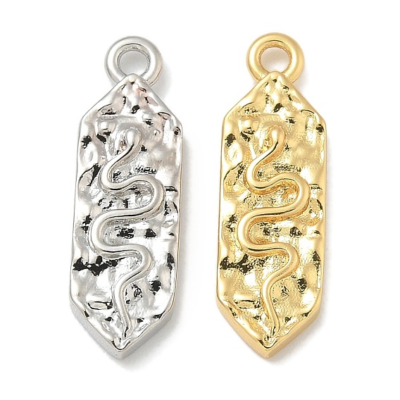 Стойки обшивки латунные подвески, долговечный, без свинца и без кадмия, ромб с подвесками в виде змей