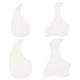 4шт. 4 виды прозрачных пластиковых наклеек с изображениями для украшения грифа гитары