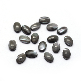 Cabochons coquille, ovale, teint