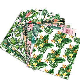 24 Sheets 2 Styles Hawaiian Monstera Leaf Scrapbooking Paper