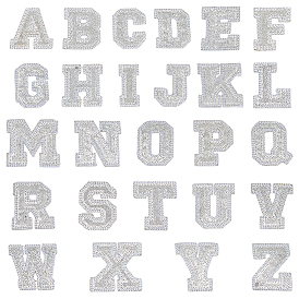 26 шт. блестящая пудра с буквами A~Z и пайетками, пришитые к ткани, шитье ремесленных украшений