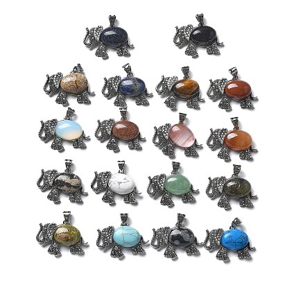 Gemstone подвеска, с латунной фурнитурой , без свинца и без кадмия, слон