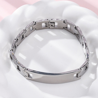 201 браслеты-цепочки для часов из нержавеющей стали, ID браслеты, с 304 нержавеющей стали застежки