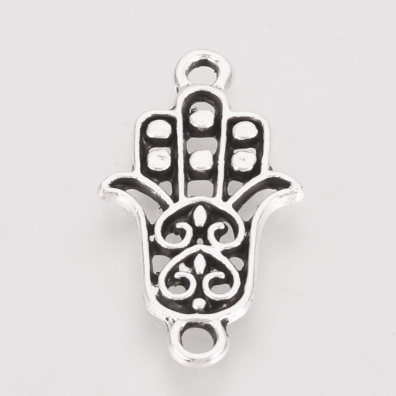 Звенья / разъемы из сплава в тибетском стиле, Хамса рука / рука Мириам, без кадмия и без свинца