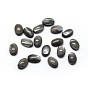 Cabochons coquille, ovale, teint