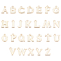 Brass Charms, Nickel Free, Alphabet, Real 18K Gold Plated