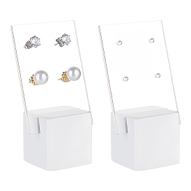2Pcs 2 Style Acrylic Earring Display Stands