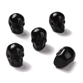 Des billes d'obsidienne naturelles, Halloween crâne
