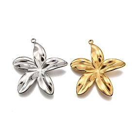 304 подвески из нержавеющей стали, цветочный шарм