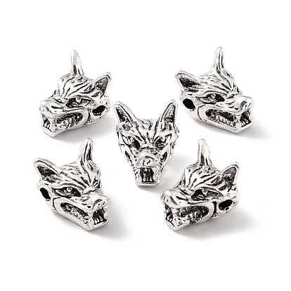 Alloy Beads, Wolf