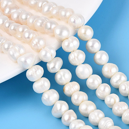 Нити из натурального культивированного пресноводного жемчуга, картофель