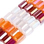 Electroplate Mixed Styles Glass Beads Strands, Column, Faceted
