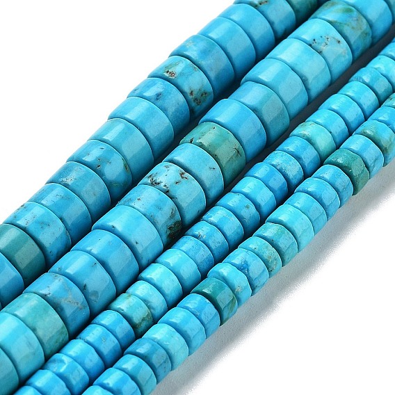 Крашеные нити из натурального магнезита, диск, Heishi бусы