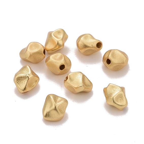 Латунные бусины, матовый стиль, крутить самородки, без кадмия, без никеля и без свинца, долговечный