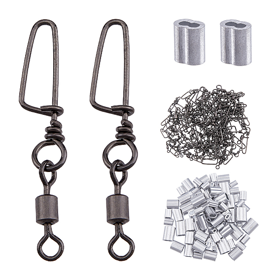 Латунные рыболовные вертлюги, с DIN6063 алюминиевыми подвесками-слайдерами/бусинами-слайдерами