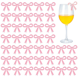 50Шармы из акрилового бокала для вина, бокал маркер, бантом