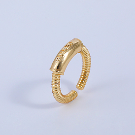 Латунные манжеты со спиральным узором, слово нежные украшения для мужчин