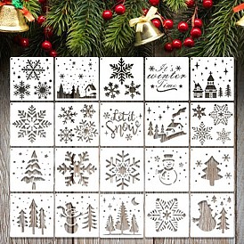 20шт. трафареты для рисования рождественских животных, с железными кольцами, разнообразные