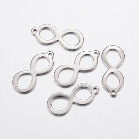 304 Stainless Steel Pendants, Infinity