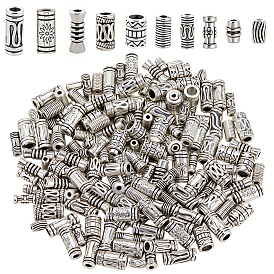 2 наборы бусин из сплава в тибетском стиле, колонка