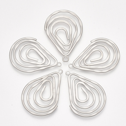 Smooth Surface Iron Pendants, Teardrop