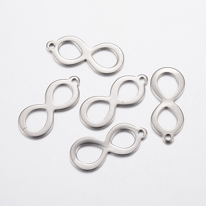 304 Stainless Steel Pendants, Infinity